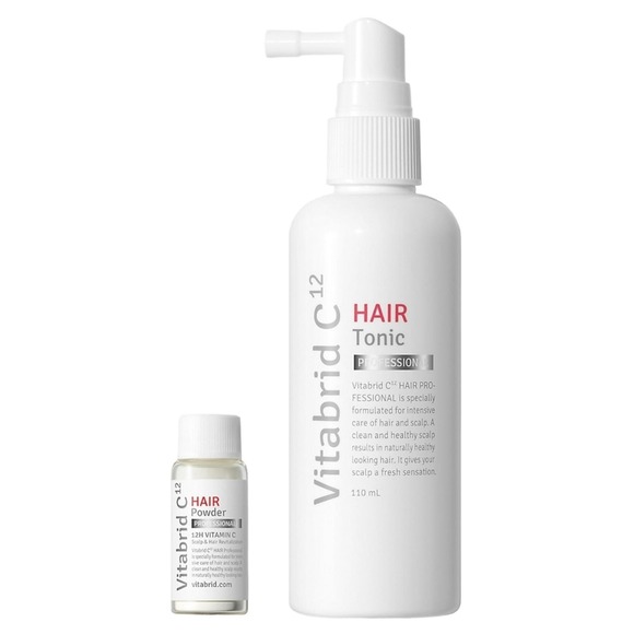 Vitabrid C12 Hair Tonic Set Professional Vitamin C Scalp & Hair Revitalization - Picture 1 of 8
